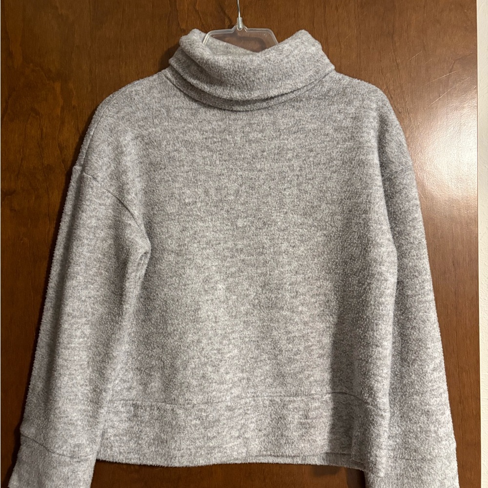 Cozy Gray Turtleneck Sweater